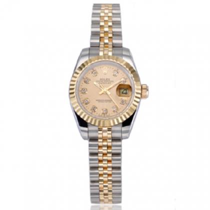 劳力士Rolex/蚝式恒动/瑞士ETA原装机芯/18K女表R003G